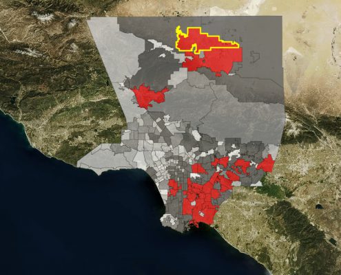 LA County Million Dollar Blocks map