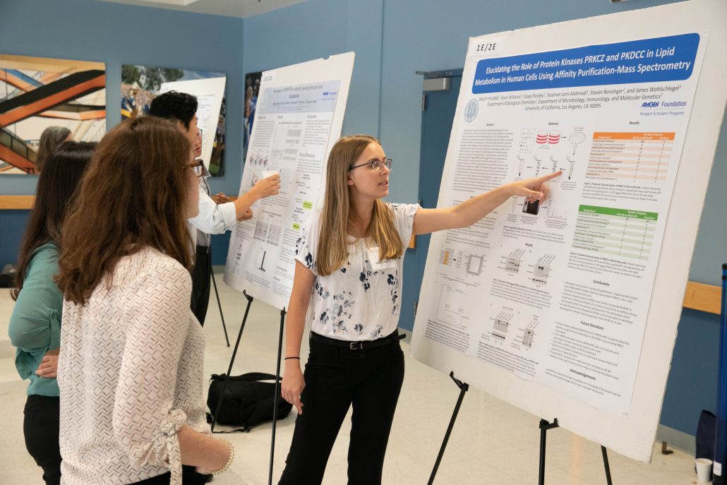 Students and Faculty at Amgen Scholars UCLA Poster Session