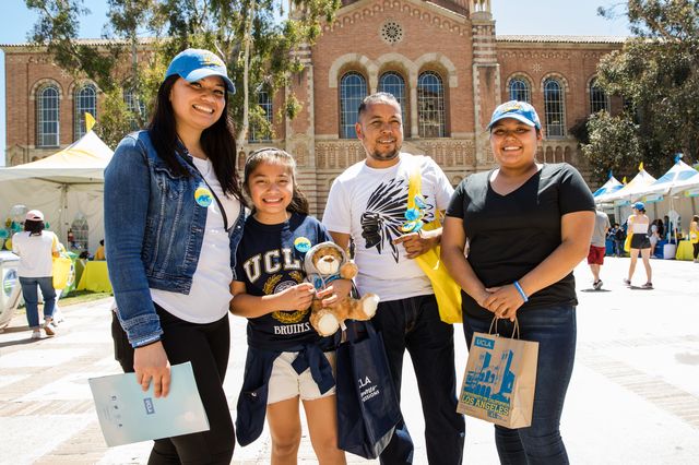 Dickson Plaza was a prime spot for families on Bruin Day.