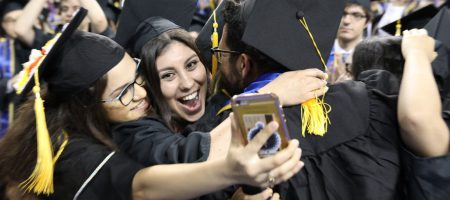 Graduates in Pauley Pavilion