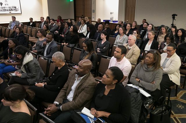 People from UCLA and the entertainment industry attended the launch event and discussion for the 2018 Hollywood Diversity Report.