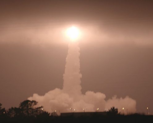 The launch of the UCLA-student-built ELFIN satellites