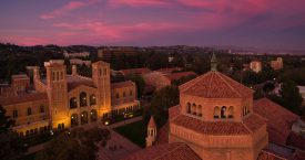 Photo of Royce Hall and Powell Library