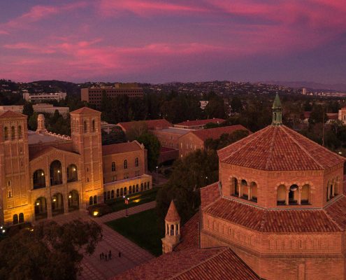 Photo of Royce Hall and Powell Library