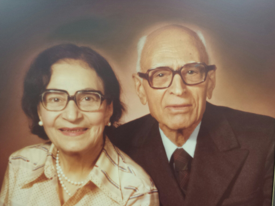 A Photo of Morvarid Guiv and her husband Rustam Guiv