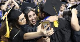 Graduates in Pauley Pavilion