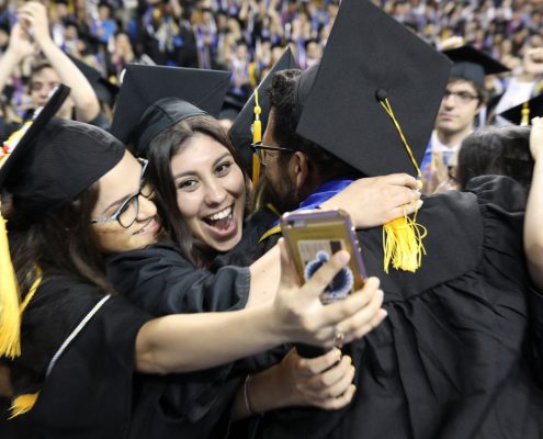 Graduates in Pauley Pavilion