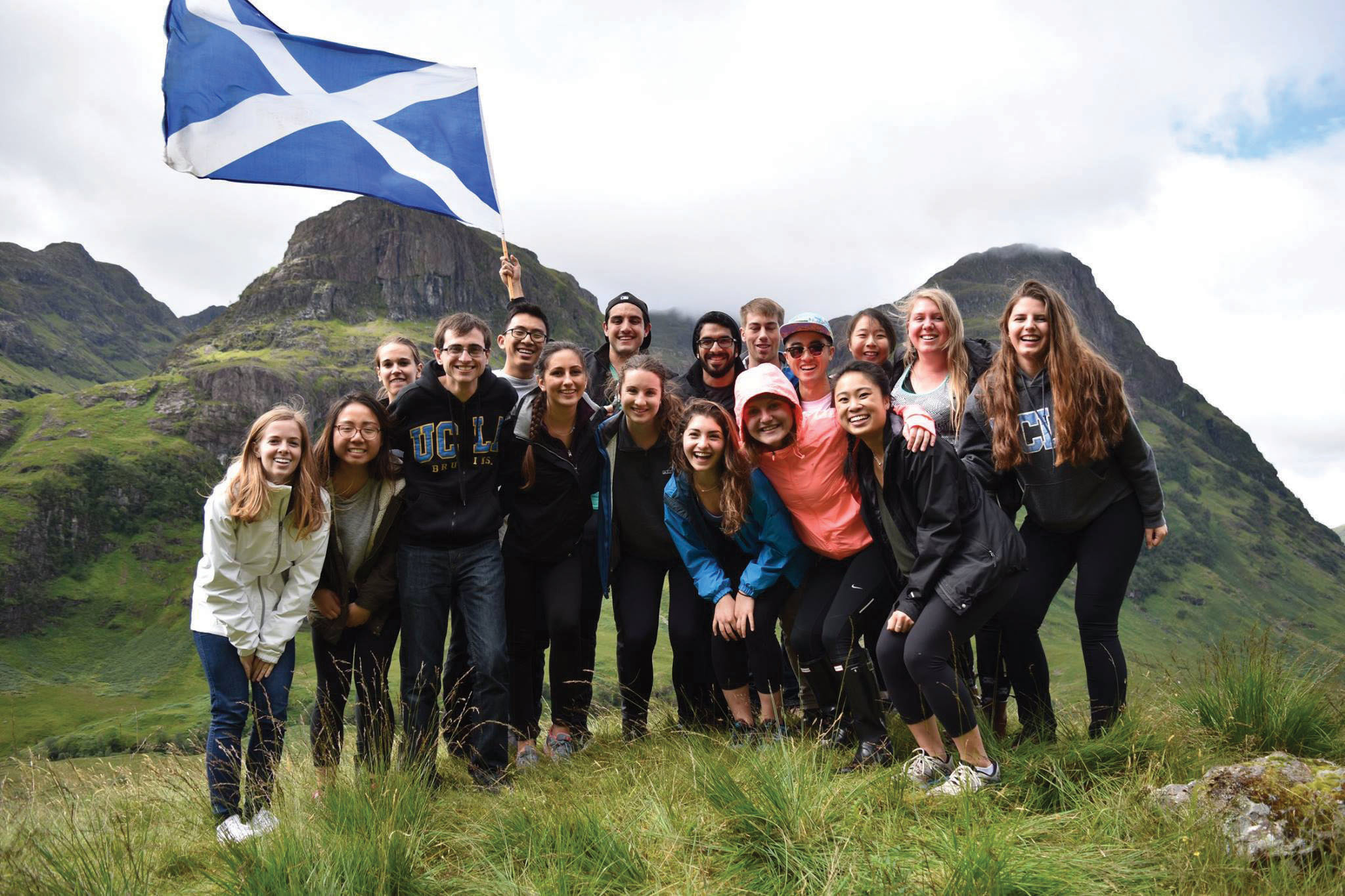 Photo of students on a study abroad program in Scotland.