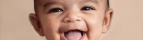 Photo of baby laughing