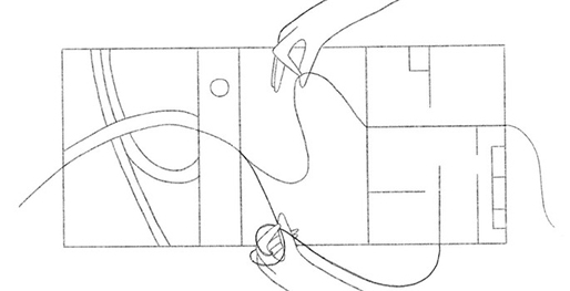 A photo of an abstract drawing.