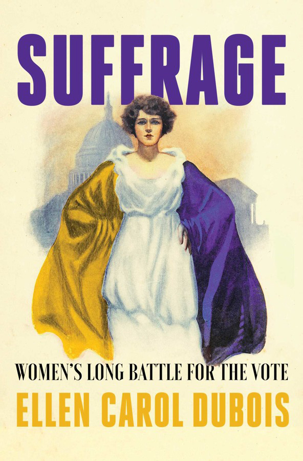 A photo of the cover of “Suffrage: Women’s Long Battle for the Vote.” 