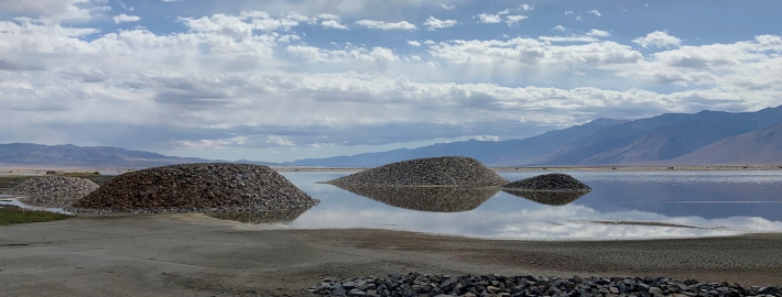 A photo of the Owens Valley lakebed.