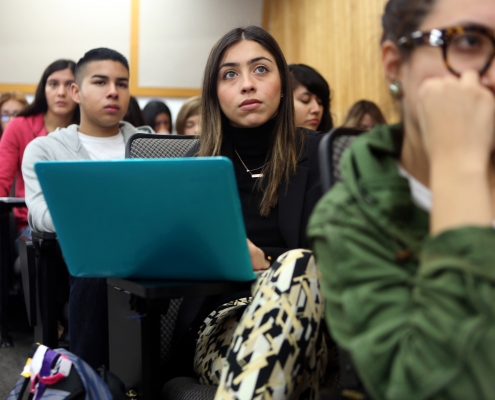 A photo of students during lecture.