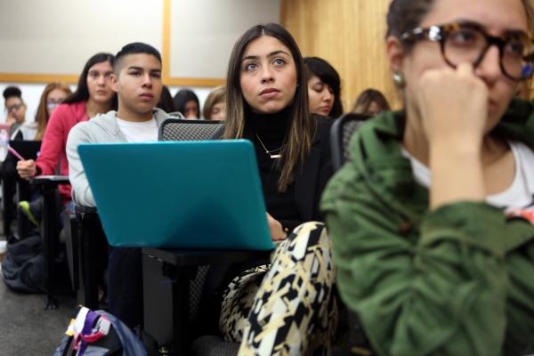 A photo of students during lecture.