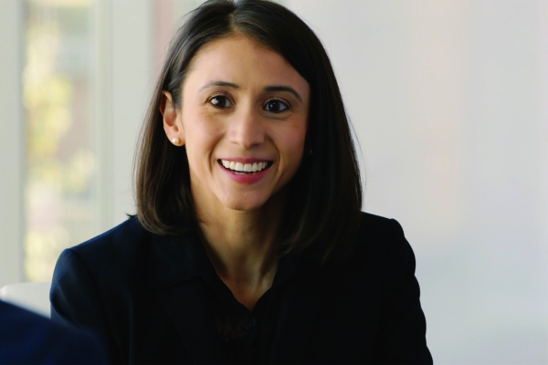 A portrait of Adriana Galván