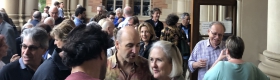 Photo of community members at Royce Hall.