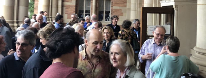 Photo of community members at Royce Hall.