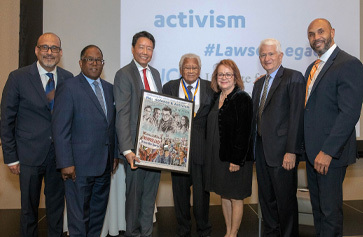 A photo of the Rev. James Lawson.