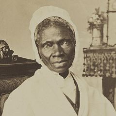 A photo of Sojourner Truth .