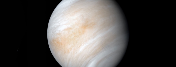 A photo of the planet Venus.