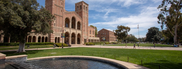 A photo of Royce Hall.