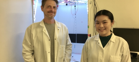 A photo of Dr. Scott Wilke and Jovian Cheung.