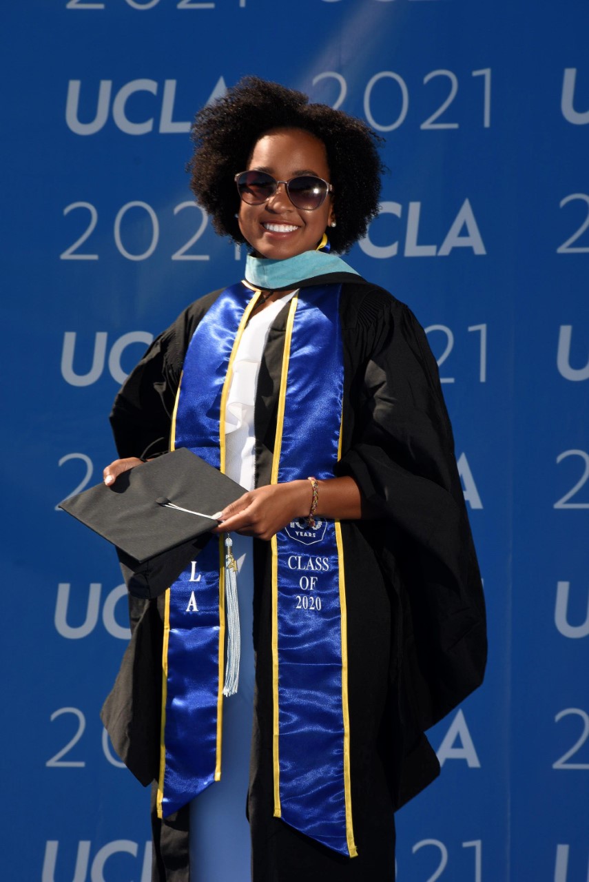 Jada Hart on the occasion of her graduation from UCLA