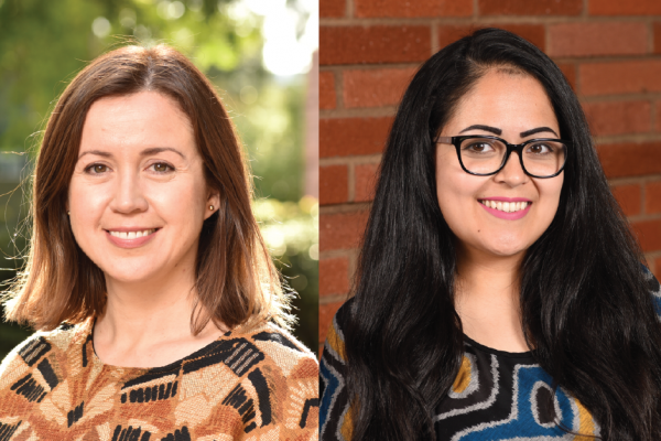 Assistant Professor Stephanie Correa and doctoral student Norma Sandoval are working together to advance science as well as equity at UCLA and beyond Photo