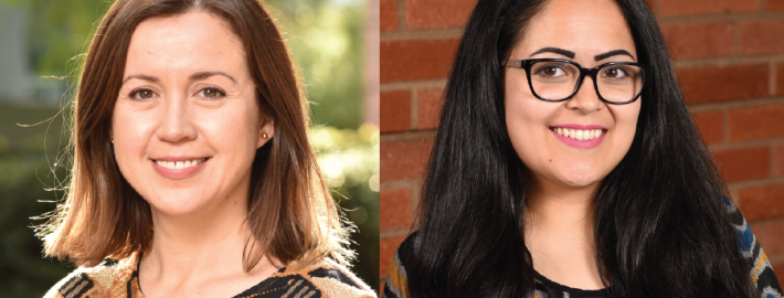 Assistant Professor Stephanie Correa and doctoral student Norma Sandoval are working together to advance science as well as equity at UCLA and beyond Photo