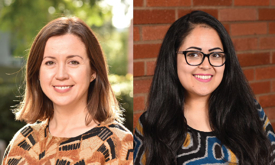 Assistant Professor Stephanie Correa and doctoral student Norma Sandoval are working together to advance science as well as equity at UCLA and beyond Photo