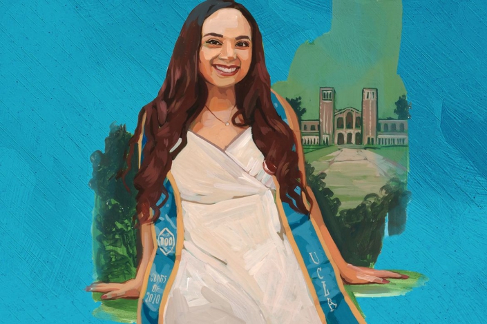 Maripau Paz, a first-generation college student, says AAP creates a welcoming environment. “During my freshman year, I was so scared,” she says. “But AAP made everything easy to understand, and soon I was able to manage the coursework on my own.” Illustration of Maripau Paz, a first-generation college student, says AAP creates a welcoming environment. “During my freshman year, I was so scared,” she says. “But AAP made everything easy to understand, and soon I was able to manage the coursework on my own.”