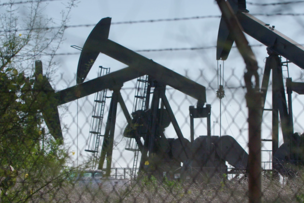 Photo of Urban oil drilling in Inglewood. Photo Credit: Ty Woodson/KLCS