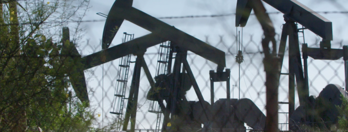 Photo of Urban oil drilling in Inglewood. Photo Credit: Ty Woodson/KLCS