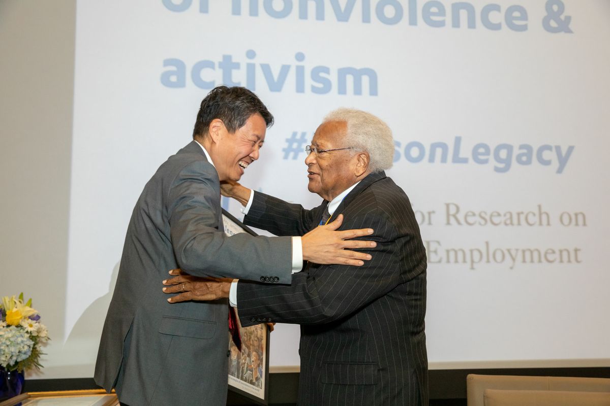 Image of Kent Wong and Rev. James Lawson