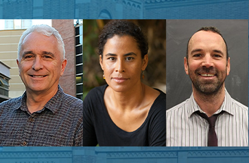 Image of three UCLA College professors who received Public Impact Research Awards