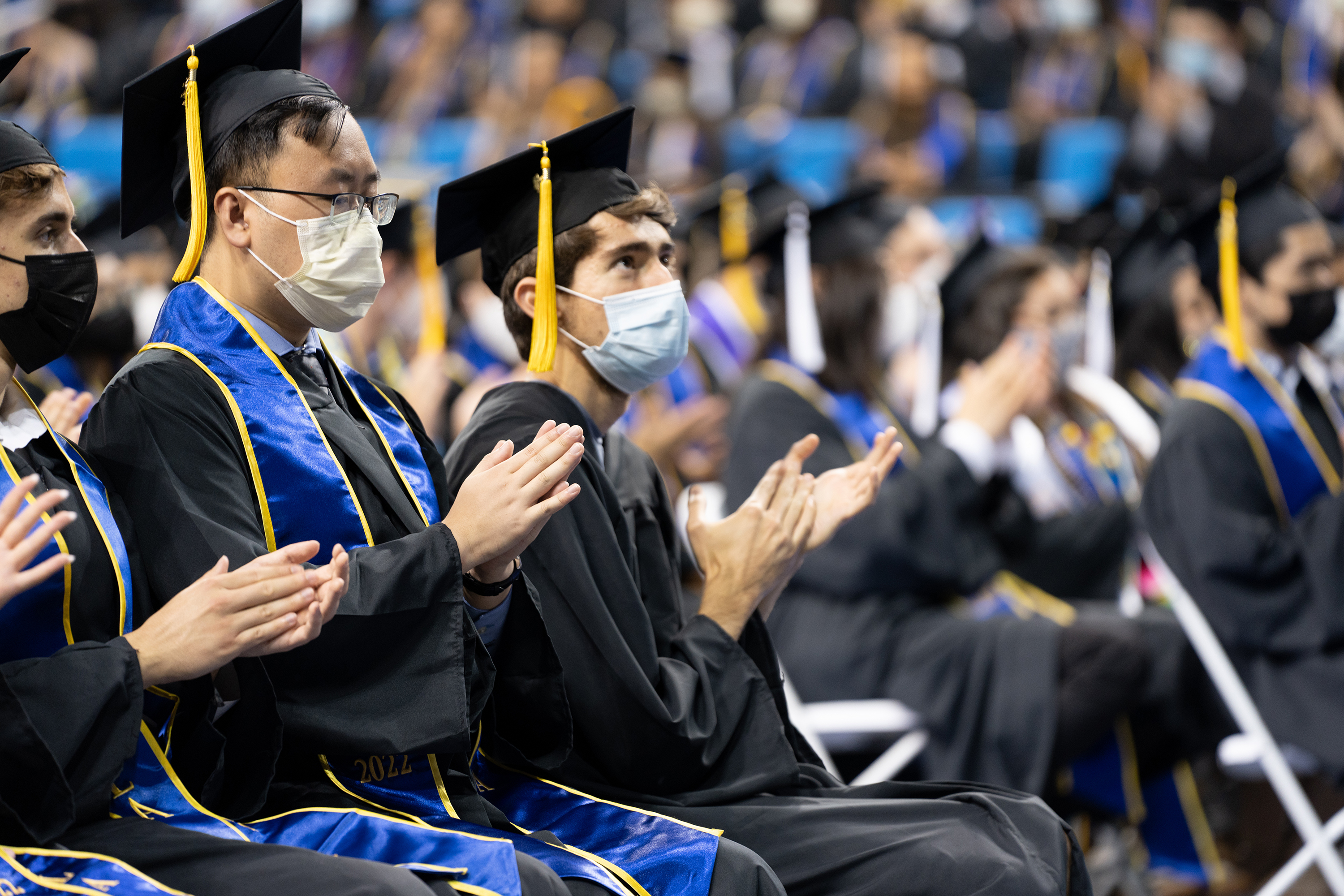 Image of students at the UCLA College Commencement. 