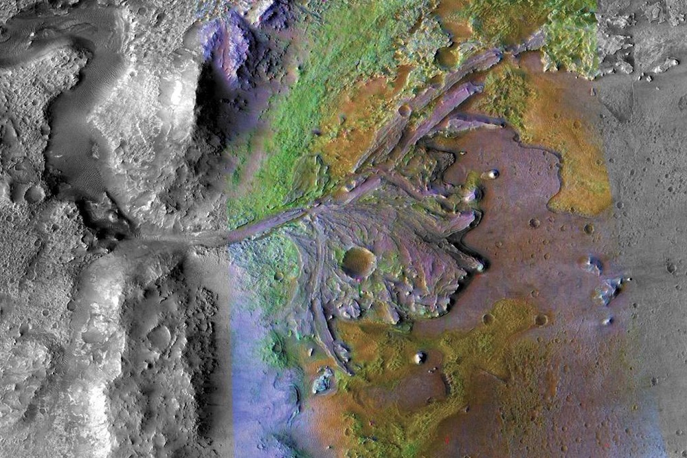 Image of Jezero crater delta