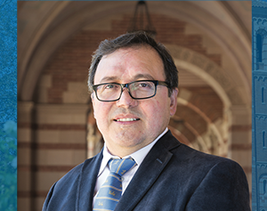 Miguel García-Garibay in the Royce Hall portico