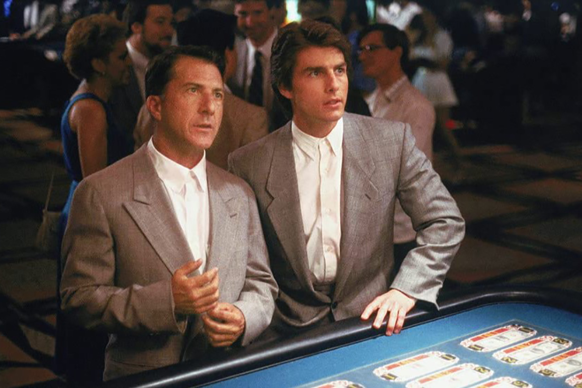 Dustin Hoffman and Tom Cruise in a casino in scene from Rain Man | Metro-Goldwyn-Mayer Studios Inc.