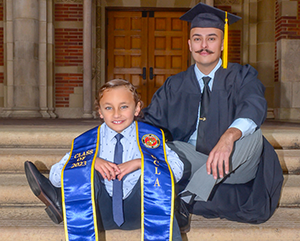 Eduardo Jacques Martinez and son Bryce