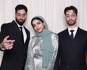 Farrukh siblings 2_363_241 The Farrukh siblings posing against a white wall.