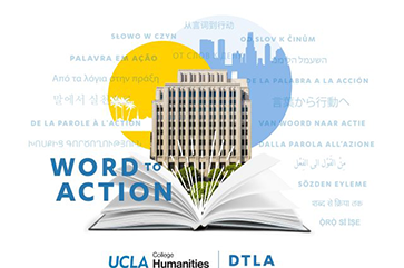 Word to Action" graphic with Trust Building rising out of the pages of a book