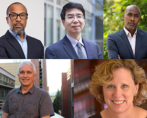 AAAS+Hero-363-241 Collage image featuring Paul Taylor, Jason Cong, Tyrone Howard, Ann Carlson and Thomas Smith