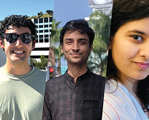 LINO – triptych-363-241 A triptych of Cheyanne Shariat, Aditya Dash and Monika Yadav.