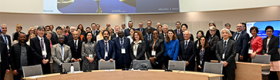 Group shot of U7+ Alliance members at Bocconi University in Milan, Italy