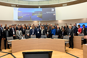 Group shot of U7+ Alliance members at Bocconi University in Milan, Italy