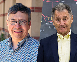 NAS-24-363-241 Zvi Bern and Leonard Kleinrock — split screen featuring photo of Bern (left) and Kleinrock (right)