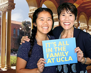 janice-bfdw-363-241 Janice and her daughter at UCLA Bruin Family Weekend.