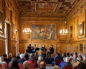 Calidore-String-Quartet-at-Clark-Library-by-Reed-Hutchinson-363-241 Performance by Calidore String Quartet at the William Andrews Clark Library