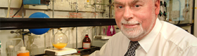 Stoddart in his UCLA laboratory